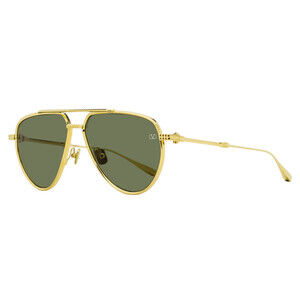 Valentino Titanium Pilot Sunglasses VLS-133 A Gold 59mm